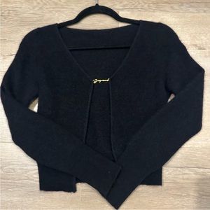 Jacquemus Mohair La Maille Neve Manches Longues Cardigan.